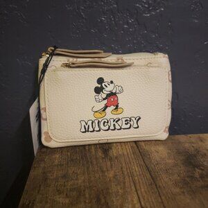 Disney Mickey Mouse Faux Leather Coin Purse with Dual Zip Pockets *Primark*-NEW